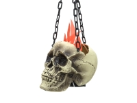 Halloween Flaming Skull, 45x21x15cm