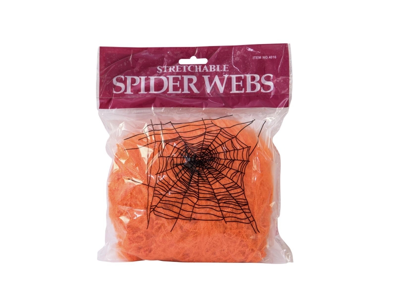 Halloween spider web orange 100g UV active