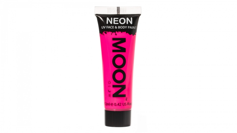 Neon UV face & body paint intense pink 12 ML