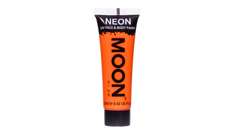 Neon UV face & body paint intense orange 12 ML
