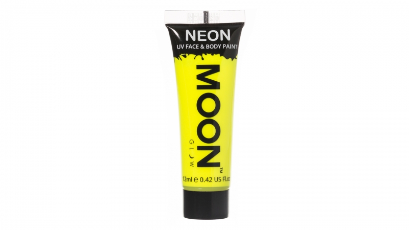 Neon UV face & body paint intense yellow 12 ML