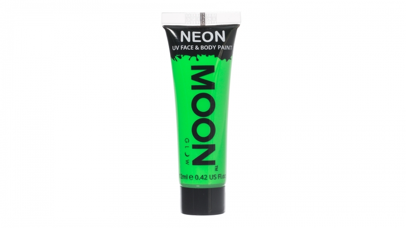 Neon UV face & body paint intense green 12 ML