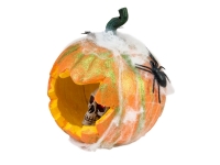 Halloween Pumpkin in Spider Web 25cm