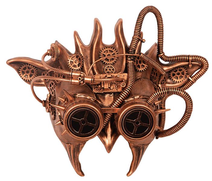 Masker steampunk brons