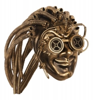 Masker steampunk goud