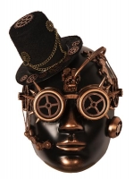 Masker steampunk brons