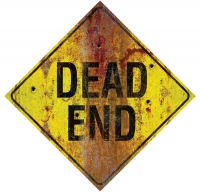 Bord "Dead end"  24 cm