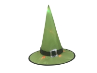 Halloween Witch Hat 3pc set, illuminated, 36cm