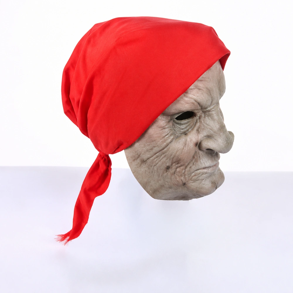 Oude-vrouwenmasker van latex