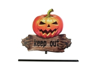 Halloween Pumpkin "KEEP OUT" with Picker, 50cm