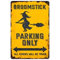 broomstick parking yellow