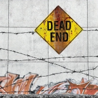 Bord "Dead end"  metaal