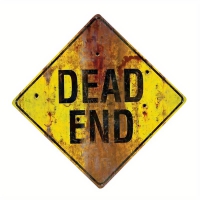 Bord "Dead end"  metaal