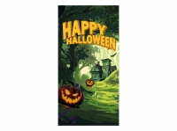 Halloween banner haunted forest 90X180CM