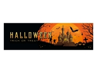Halloween Banner, Haunted House, 300x90cm