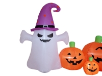 Halloween Inflatable Figure Ghost with Pumpkin, animated, 244cm