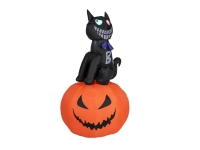 Halloween Inflatable Figure Cat with Pumpkin, 183cm