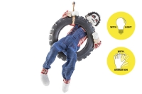 doll in tire animation 40X12XH80CM