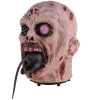 Zombiehoofd Eet Rat Animatronic