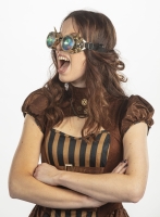 Bril Steampunk Kaleidoscoop Gold
