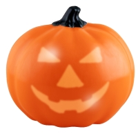 Jack-o'-Lantern met Veranderend Gezicht  Pompoen 23 cm