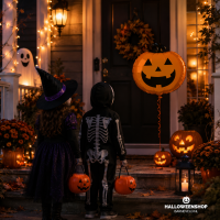 Folieballon Halloween Pompoen Oranje &ndash; 71 cm