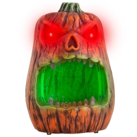 Bijtende pompoen snoepschaal 33 cm animatronic