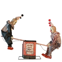 2 Clowns op wip 125 cm animatronic