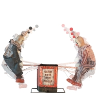 2 Clowns op wip 125 cm animatronic