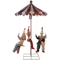 Draaimolen met 3 clowns 220 cm animatronic