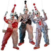 Draaimolen met 3 clowns 220 cm animatronic
